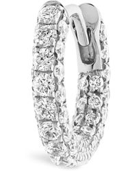Maria Tash - Diamond Five Row Pavé Single Hoop Earring - Lyst