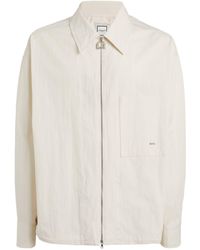 WOOYOUNGMI - Cotton-blend Crackled Long-sleeve Shirt - Lyst