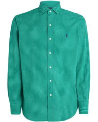 Polo Ralph Lauren - Cotton Poplin Check Polo Pony Shirt - Lyst