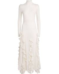 Gabriela Hearst - Wool-Silk Pointelle-Knit Solway Maxi Dress - Lyst