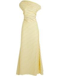 STAUD - Cotton Stripe Phare Maxi Dress - Lyst