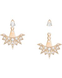 Piaget - Rose Gold And Diamond Sunlight Earrings - Lyst