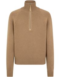 Tom Ford - Virgin Wool-Cashmere Half-Zip Sweater - Lyst