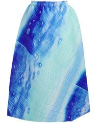 Pleats Please Issey Miyake - Sea Bubble Midi Skirt - Lyst