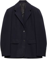 Prada - Wool Single-Breasted Blazer - Lyst