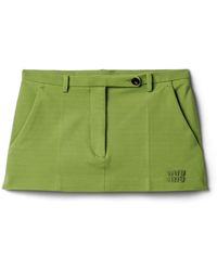 Miu Miu - Rib-Knit Mini Skirt - Lyst
