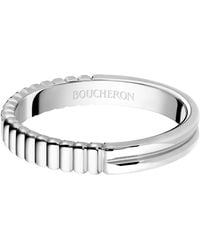 Boucheron - Platinum Quatre Radiant Edition Wedding Band - Lyst
