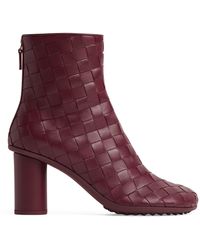 Bottega Veneta - Leather Atomic Ankle Boots 75 - Lyst