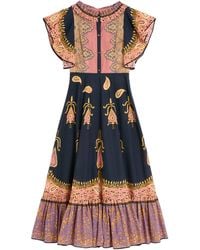 Valentino Garavani - Cotton Printed Maxi Dress - Lyst