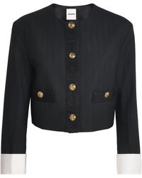 Sandro - Cropped Tailored Jacket - Lyst