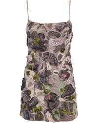 Cult Gaia - Embellished Bebe Mini Dress - Lyst