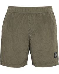 Stone Island - Recycled Logo Swim Shorts - Lyst