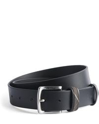 Barbour - Leather Tartan Keeper Belt - Lyst