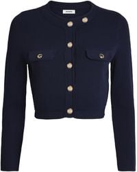 Sandro - Wool Cropped Cardigan - Lyst