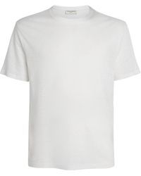 Officine Generale - Linen Garment-Dyed T-Shirt - Lyst