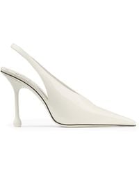 Jimmy Choo - Isa 95 Leather Slingback Pumps - Lyst