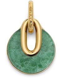 Monica Vinader - X Kate Young Vermeil And Aventurine Pendant - Lyst