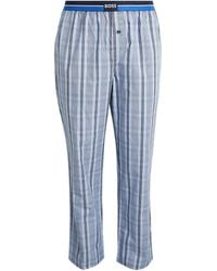 BOSS - Check Pyjama Trousers - Lyst