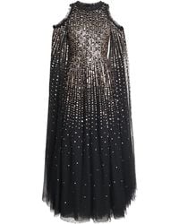 Needle & Thread - Sequin Cape-Detail Moonlight Maxi Dress - Lyst