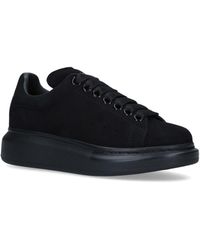 alexander mcqueen ladies runway leather platform trainers