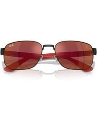 Ray-Ban - Scuderia Ferrari Square Sunglasses - Lyst