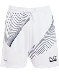 EA7 - Tennis Pro Print Shorts - Lyst