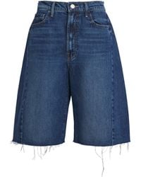 Mother - The Half-Pipe Denim Shorts - Lyst
