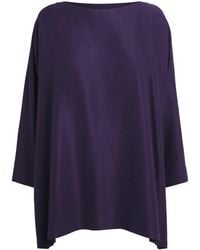 Eskandar - Silk Plissé Scoop-Neck Top - Lyst