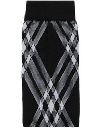 Burberry - Wool-blend Check Tights - Lyst