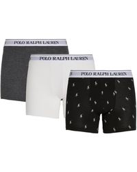 Polo Ralph Lauren - Stretch-cotton Classic Trunks (pack Of 3) - Lyst