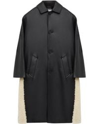 Loewe - Nappa Lambskin Shearling-Trim Coat - Lyst