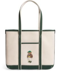 Polo Ralph Lauren - Medium Canvas Polo Bear Tote Bag - Lyst
