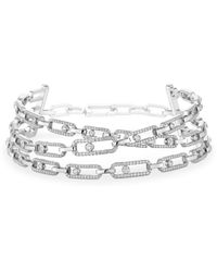 Messika - Move Link And Diamond Multi-Row Choker Necklace - Lyst