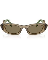 Prada - Acetate Oval Sunglasses - Lyst