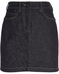 Max Mara - Denim Mini Skirt - Lyst