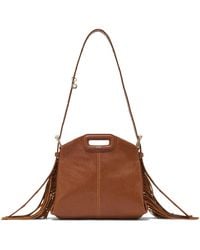 Maje - Mini Leather Miss M Shoulder Bag - Lyst