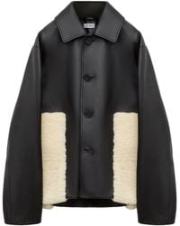 Loewe - Nappa Lambskin Shearling-Trim Jacket - Lyst