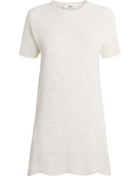 Chloé - Pointelle Knit Mini Dress - Lyst