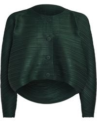 Pleats Please Issey Miyake - Pleated Ufo Cardigan - Lyst