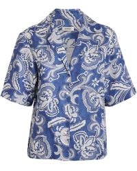 Sandro - Floral Short-Sleeve Shirt - Lyst