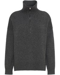 Max Mara - Cashmere Quarter-Zip Sweater - Lyst