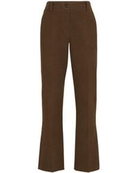 Brunello Cucinelli - Stretch-Cotton Tailored Trousers - Lyst