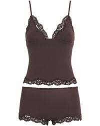 Skims - Lace-Trim Fits Everybody Cami Top And Shorts Set - Lyst