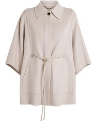Agnona - Cashmere Belted Cape - Lyst