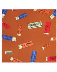 James Purdey & Sons - Silk Cartridge Pocket Square - Lyst