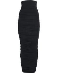Wolford - Ruched Bodycon Midi Skirt - Lyst