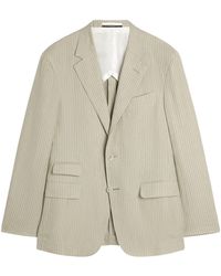 dunhill - Linen Pinstripe Bourdon Blazer - Lyst