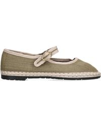 Flabelus - Linen Ishmael Mary Janes - Lyst