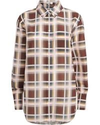 FRAME - Cotton-Silk Check Shirt - Lyst