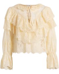 RIXO London - Lace Faryn Blouse - Lyst